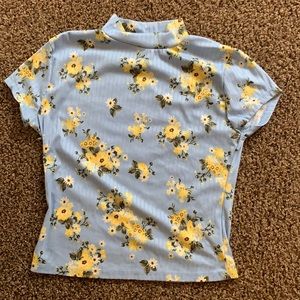 Light blue floral shirt
